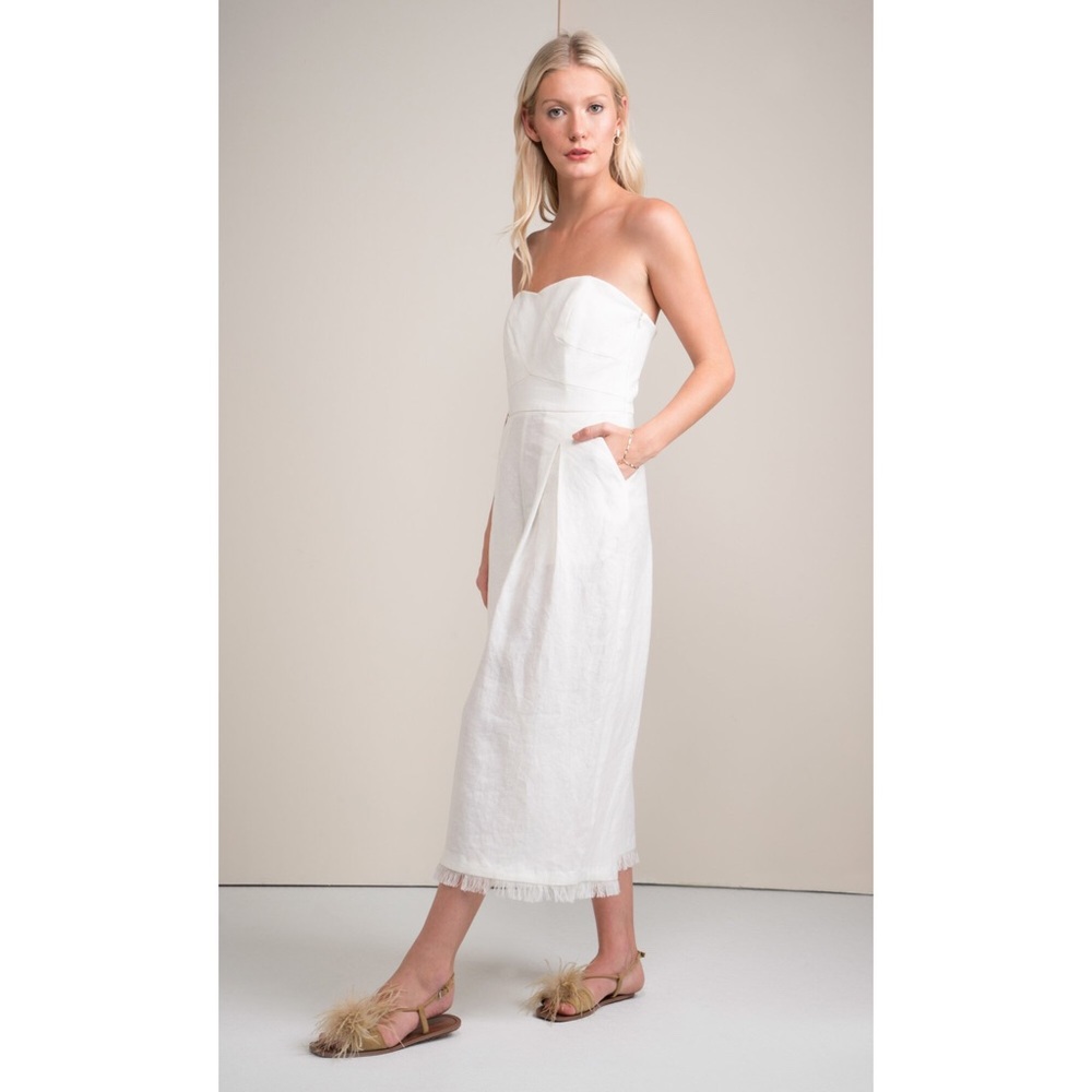 Greylin Strapless Culotte Jumpsuit